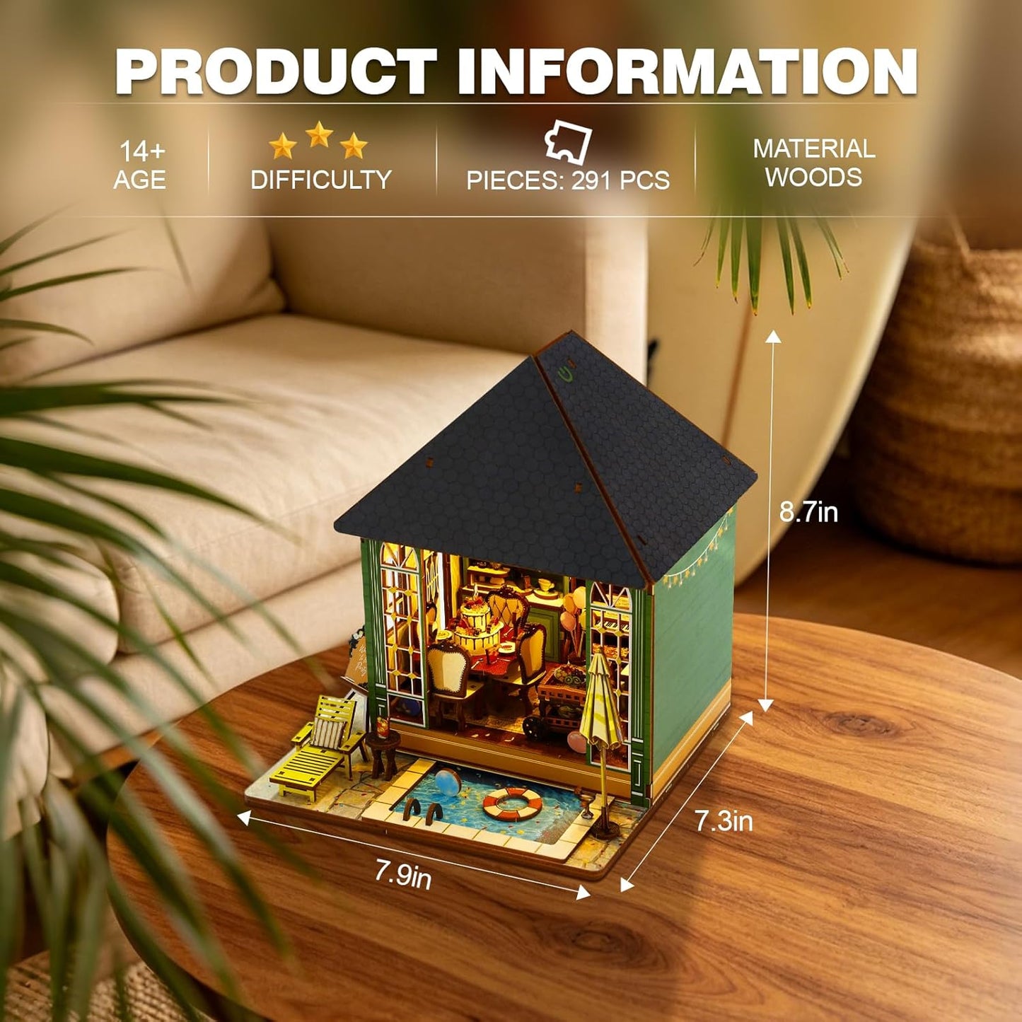 Pool Party DIY Miniature House Kit