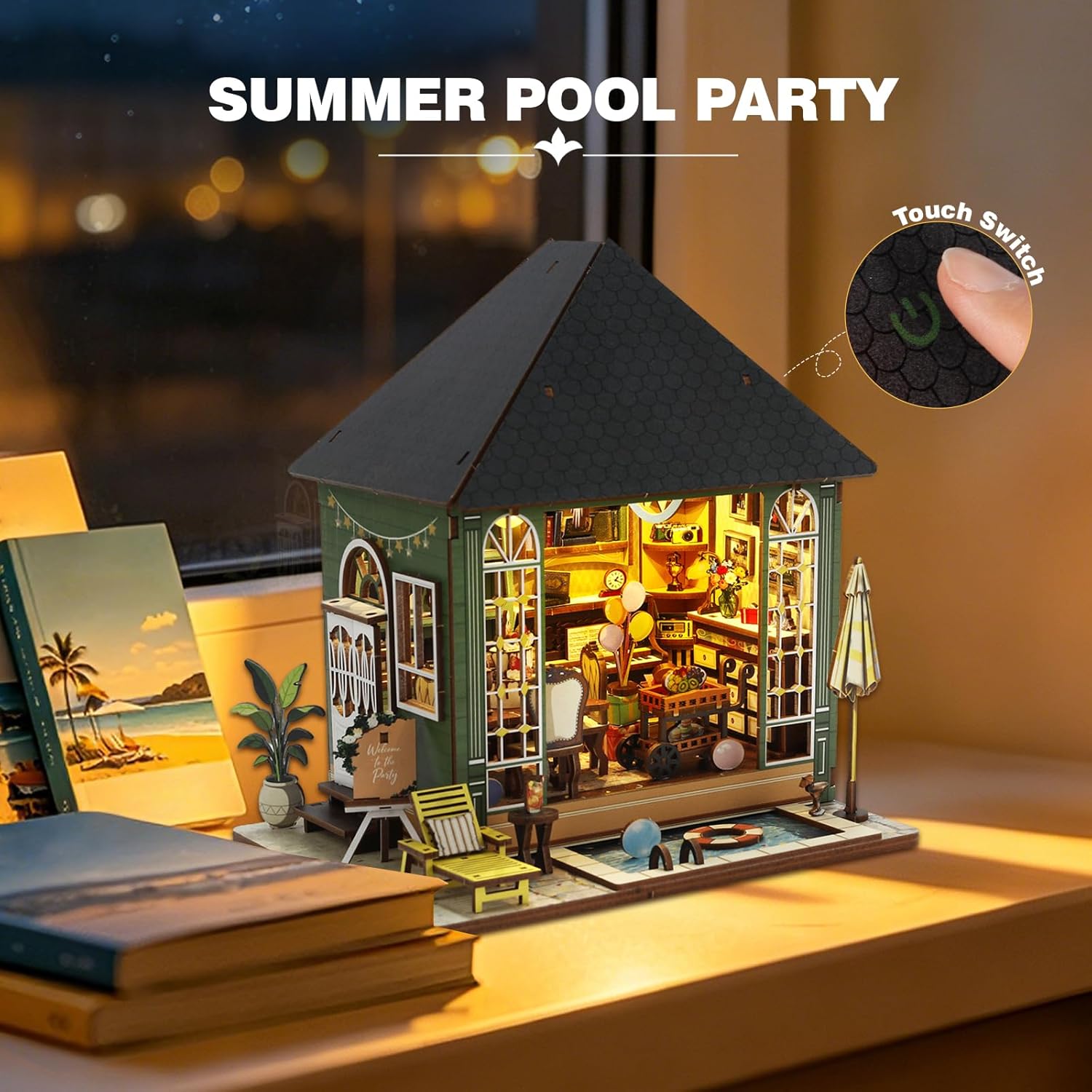 Pool Party DIY Miniature House Kit