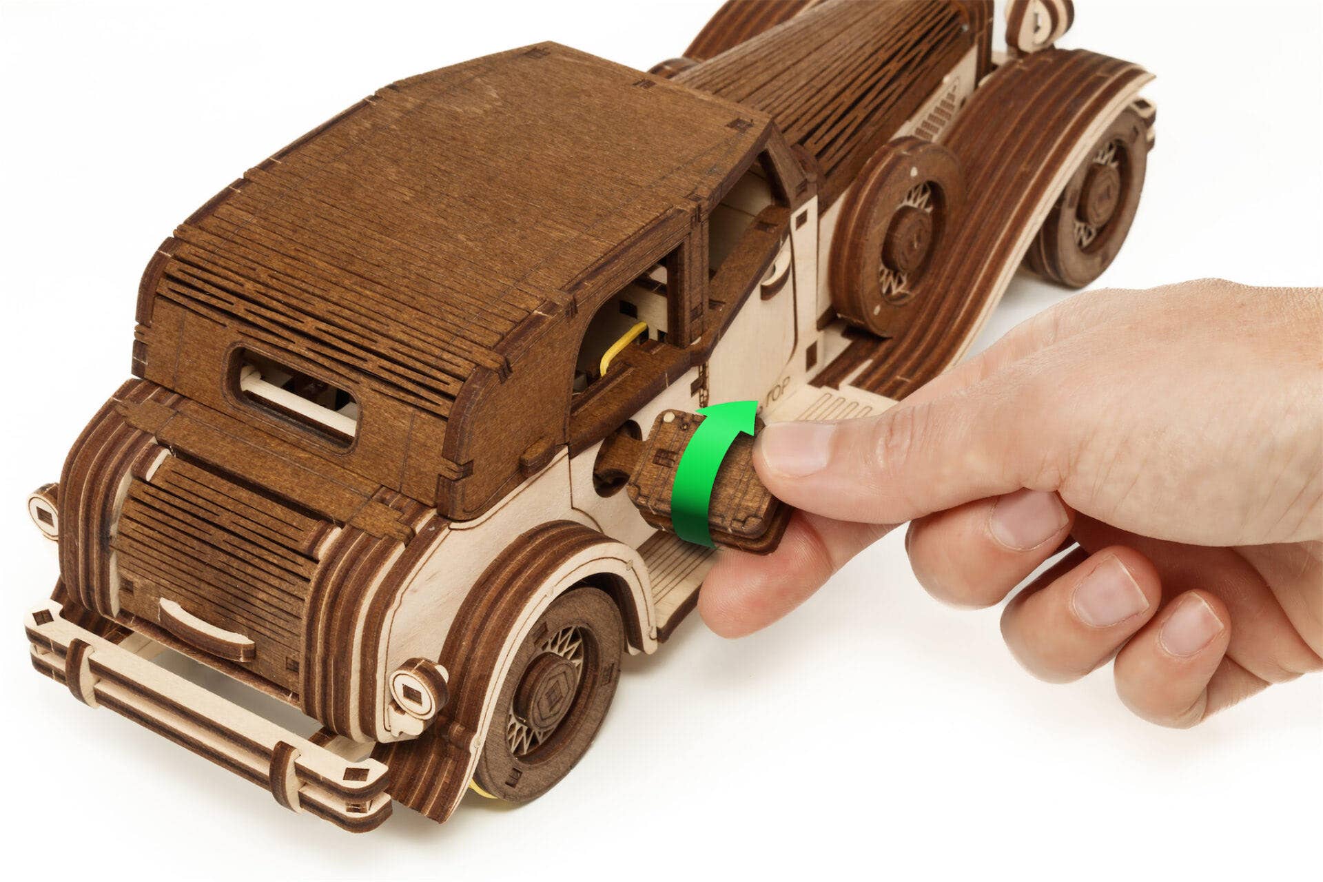 EWA Ferdinand A Mechanical Wooden Car