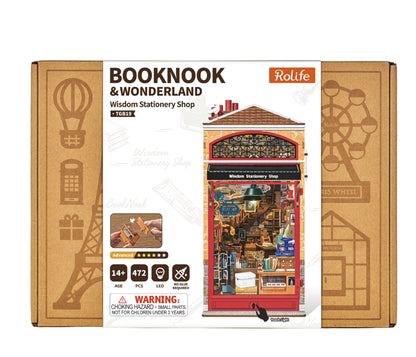 Rolife Wisdom Stationery Shop Book Nook Kit