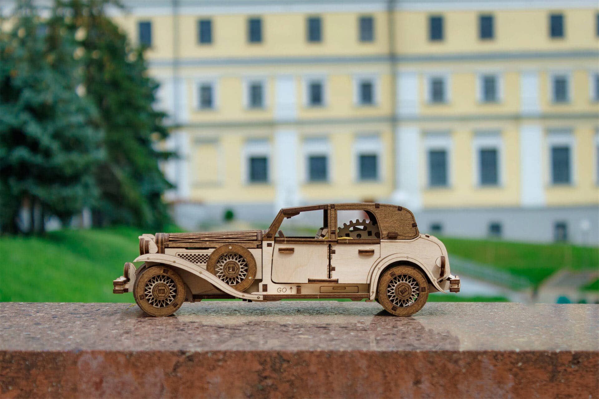 EWA Ferdinand A Mechanical Wooden Car