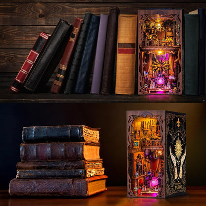 Mysterious Tarot — DIY Book Nook Kit with LED Light & Dust Cover