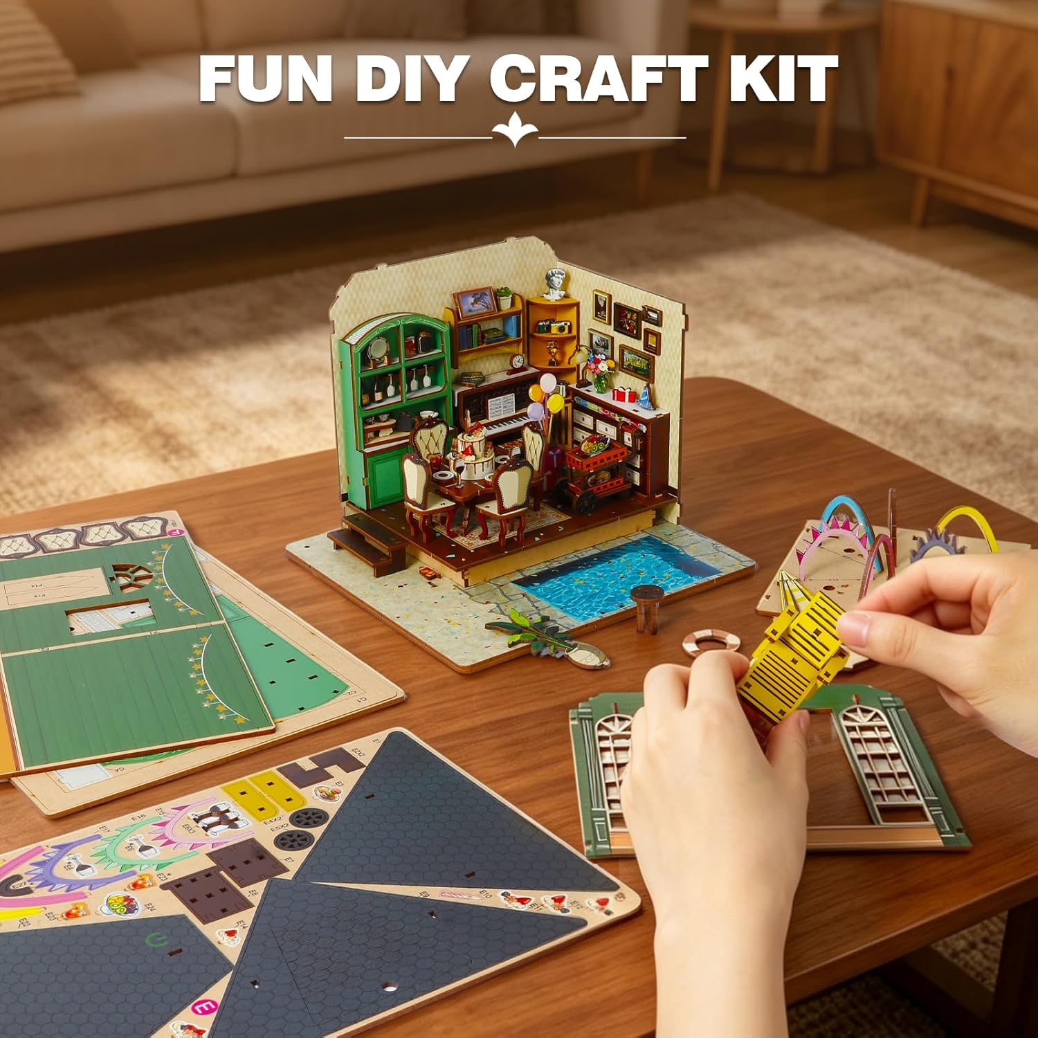 Pool Party DIY Miniature House Kit