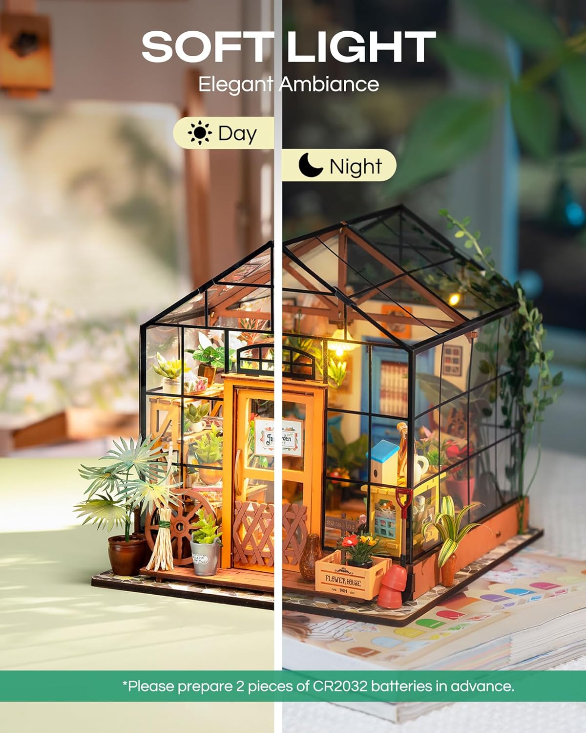 Rolife Cathy's Flower House DIY Miniature House Kit