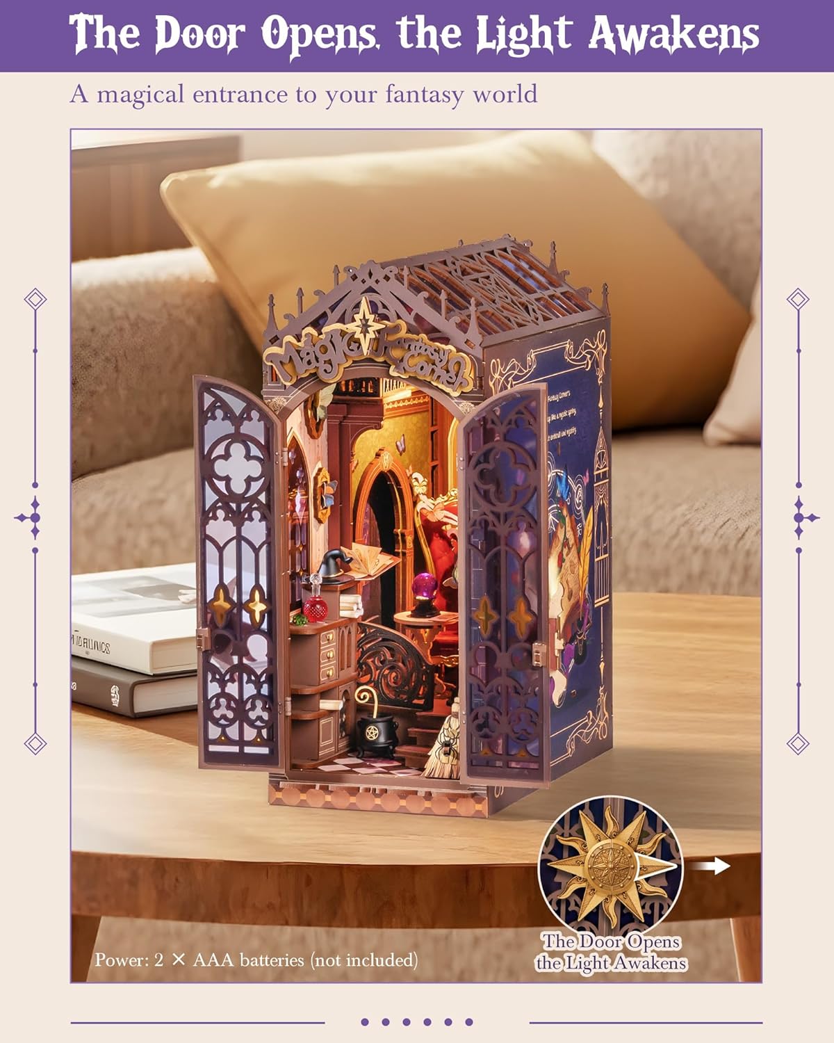 Rolife Magic Fantasy Corner Book Nook Kit