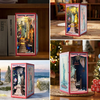Statue of Liberty — DIY Book Nook Kit with LED Light