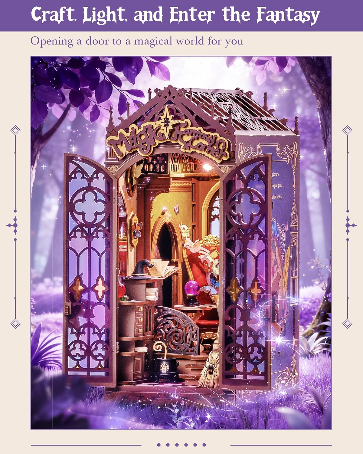 Rolife Magic Fantasy Corner Book Nook Kit