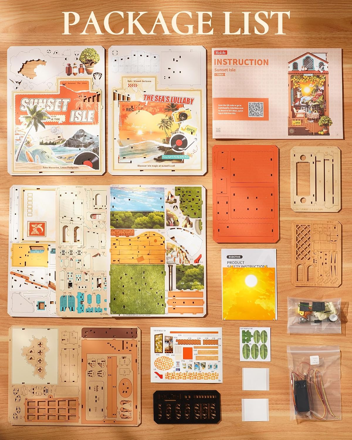 Rolife Sunset Isle Book Nook Kit