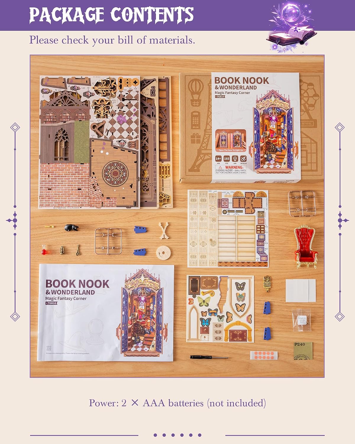 Rolife Magic Fantasy Corner Book Nook Kit