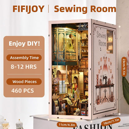 Fifijoy Sewing Room Book Nook Kit