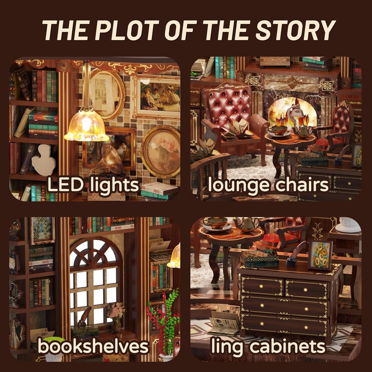 Left Bank Study — DIY Book Nook Kit