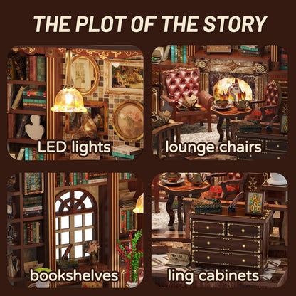 Left Bank Study — DIY Book Nook Kit