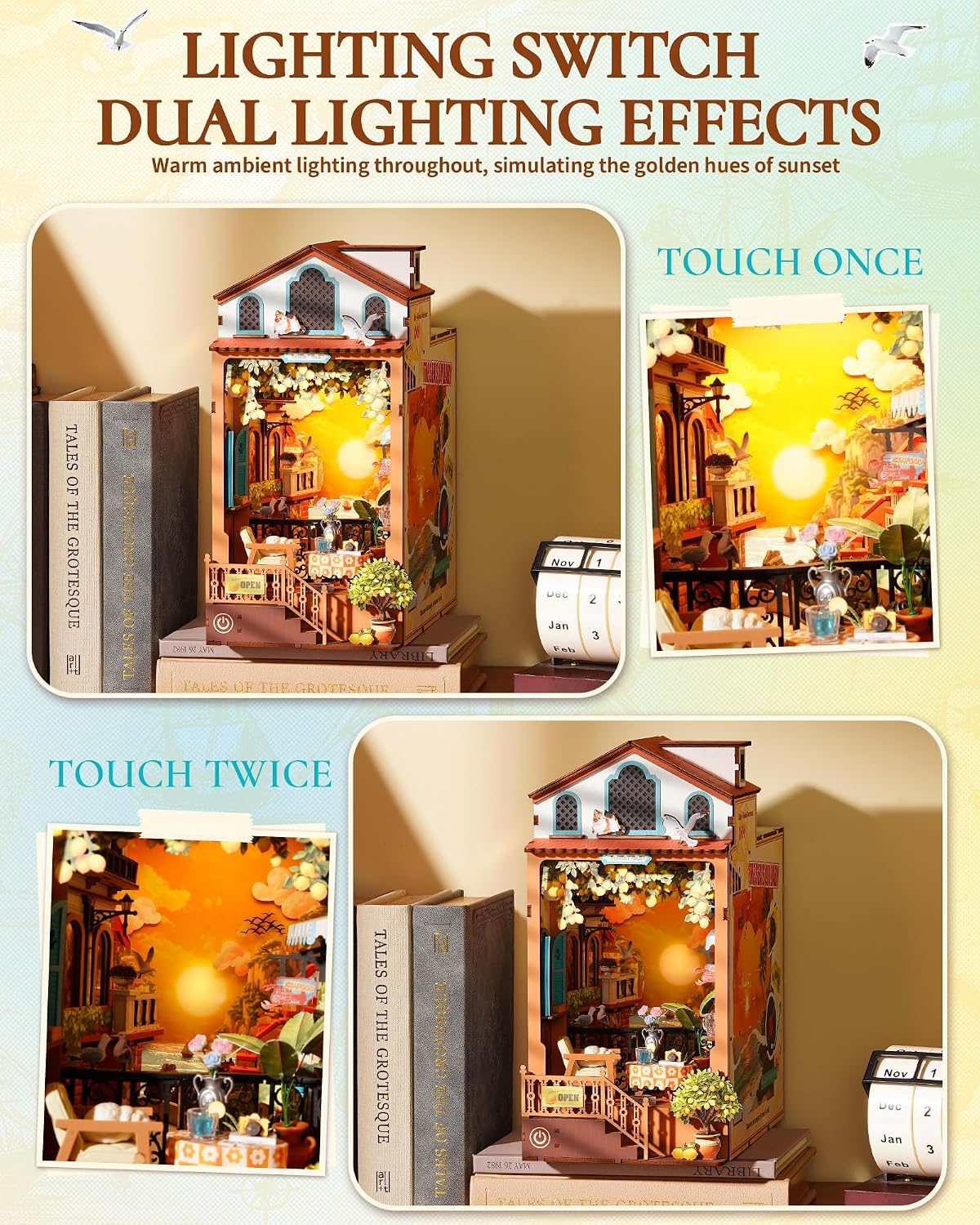 Rolife Sunset Isle Book Nook Kit
