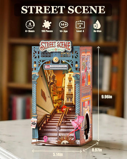 Rolife Urban Street Scene Book Nook Kit