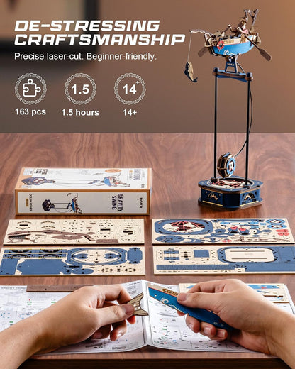 ROKR Ocean Fisher Balance Toy 3D Wooden Puzzle