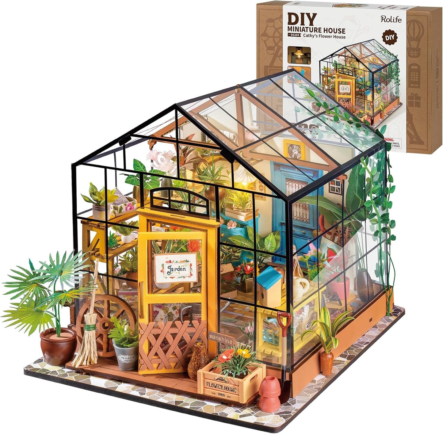 Rolife Cathy's Flower House DIY Miniature House Kit
