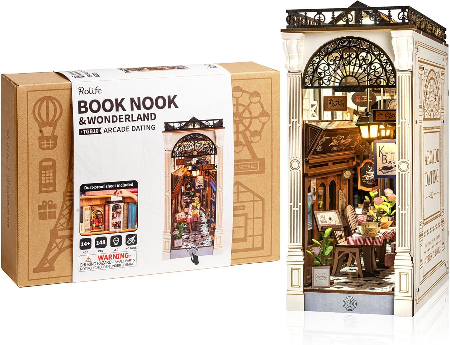Rolife Arcade Dating DIY Book Nook Shelf Insert
