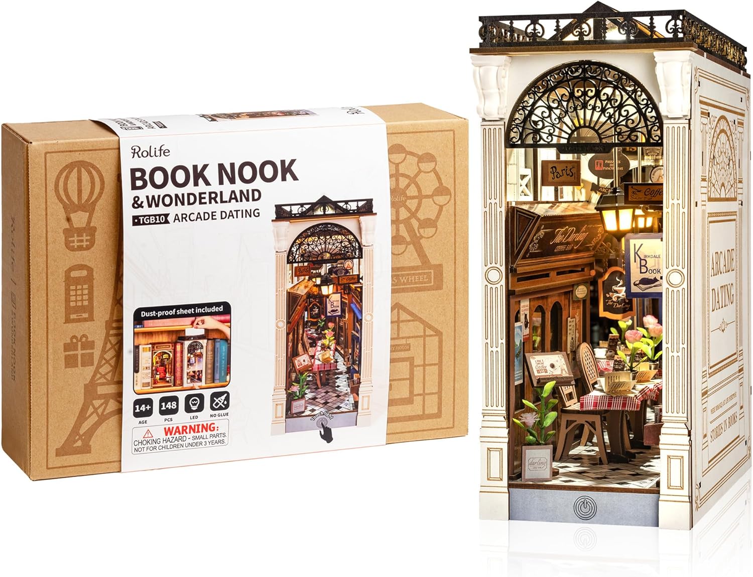 Rolife Arcade Dating DIY Book Nook Shelf Insert