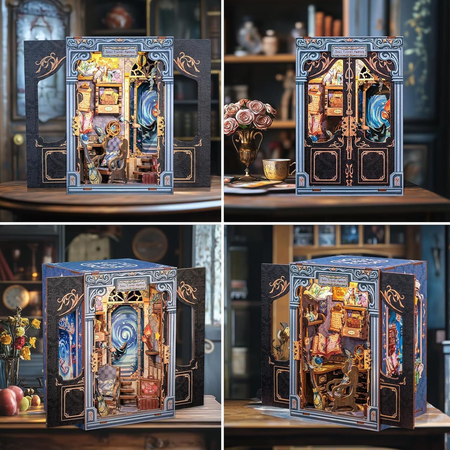 Soul Travel Agency — DIY Book Nook Kit for Adults with LED Light