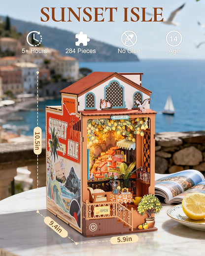 Rolife Sunset Isle Book Nook Kit