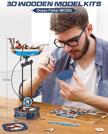 ROKR Ocean Fisher Balance Toy 3D Wooden Puzzle