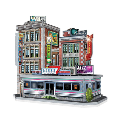 Wrebbit3D Urbania 1950s Diner 3D Puzzle