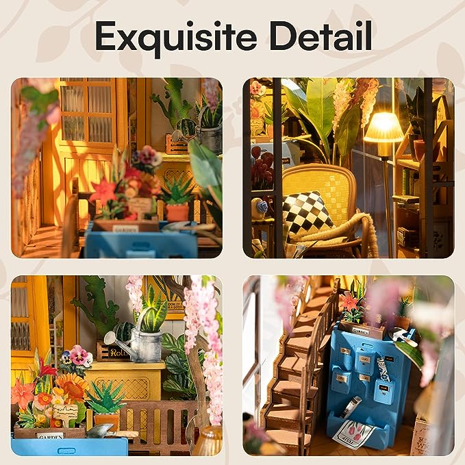 Rolife Garden House Book Nook Kit