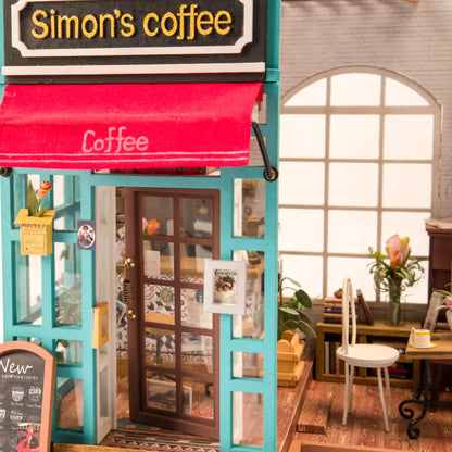 Rolife Simon's Coffee Shop DIY Miniature House Kit