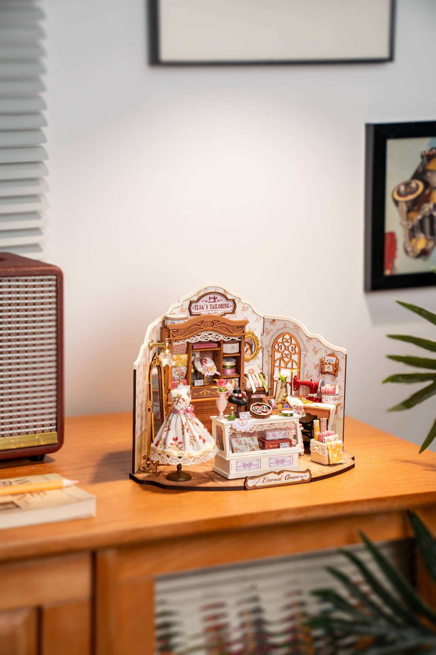 Rolife Elsa's Tailoring DIY Miniature House Kit