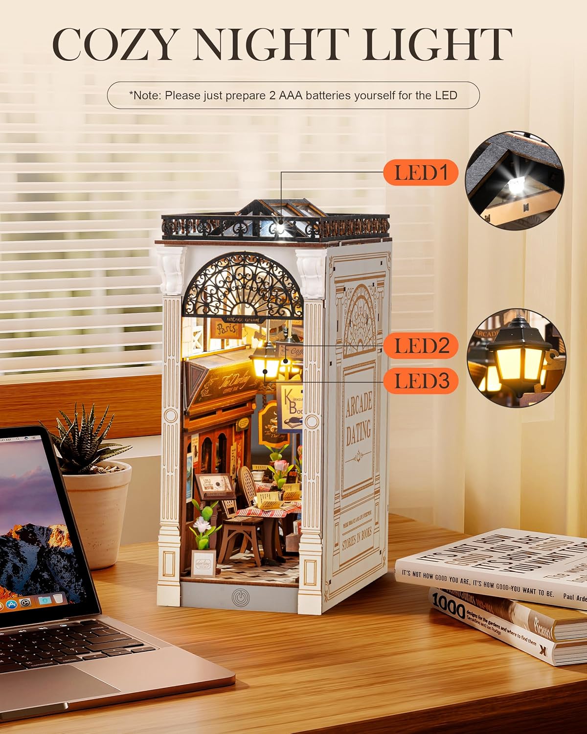 Rolife Arcade Dating DIY Book Nook Shelf Insert