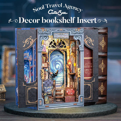 Soul Travel Agency — DIY Book Nook Kit for Adults with LED Light