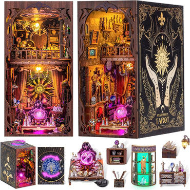 Mysterious Tarot — DIY Book Nook Kit with LED Light & Dust Cover