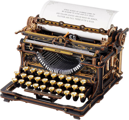 ROKR Mechanical Typewriter (Classic Version) Model Kit