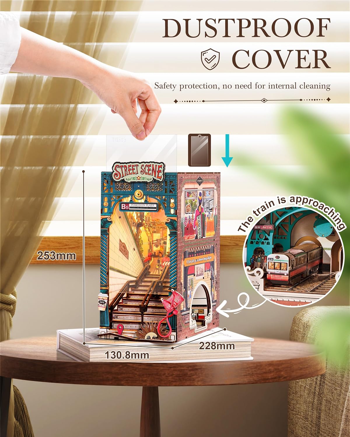 Rolife Urban Street Scene Book Nook Kit