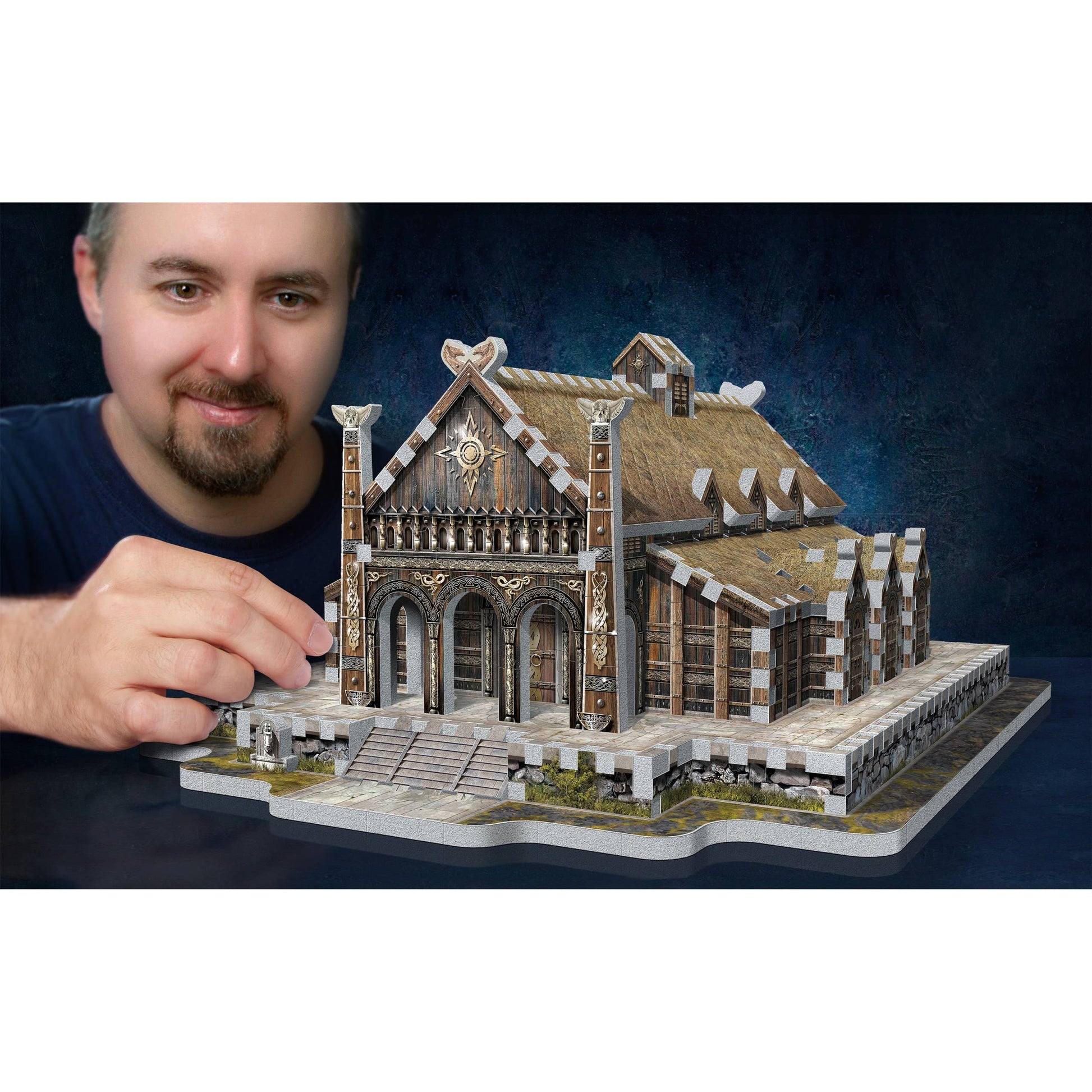 Wrebbit3D The Golden Hall (Edoras) 3D Puzzle