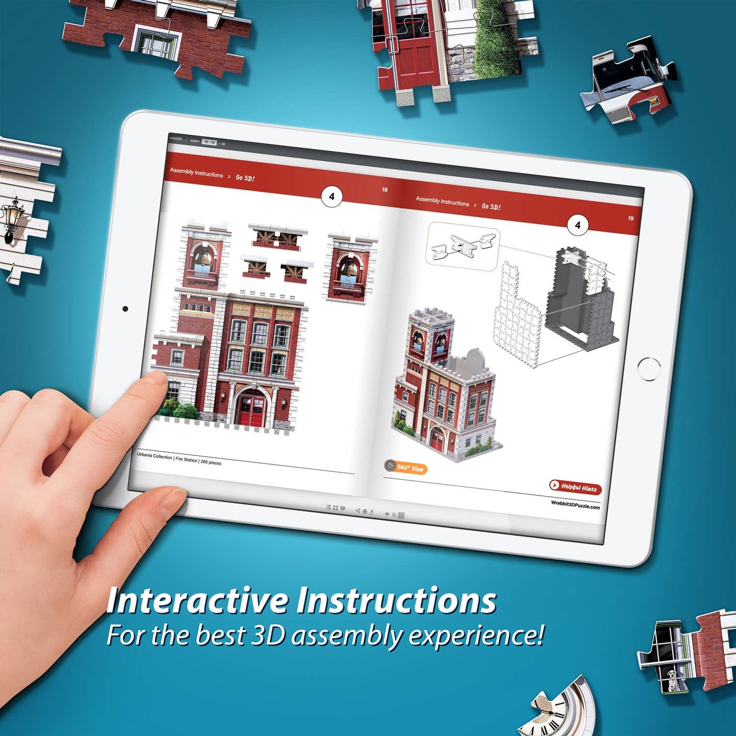 Wrebbit3D Urbania The Fire Station 3D Puzzle