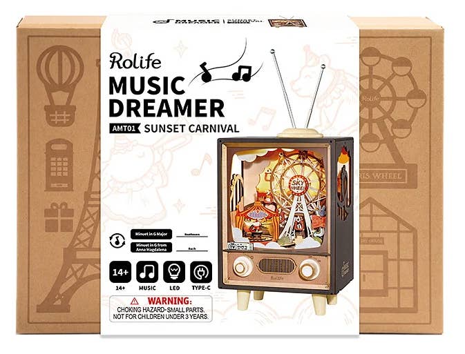 Rolife Sunset Carnival Music Box