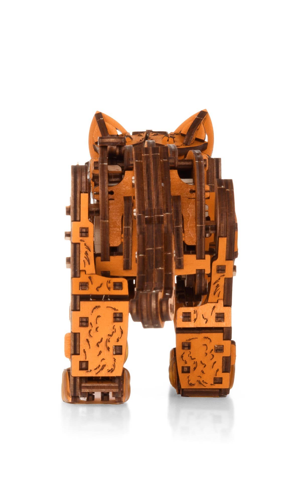 EWA Ginger Kitten Mechanical Wooden Kit with Spring Motor