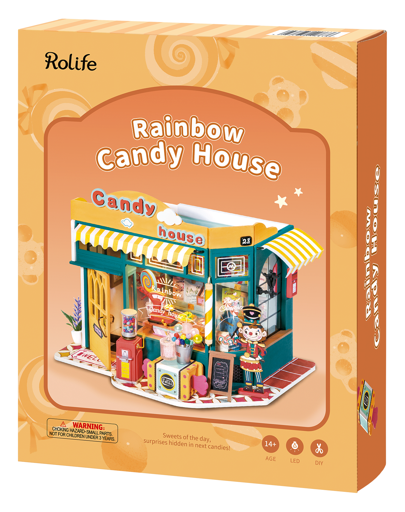 Rolife Rainbow Candy House DIY Miniature House Kit