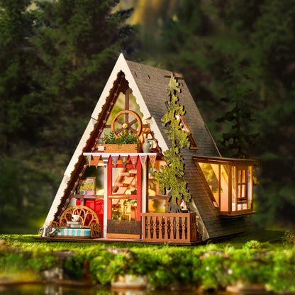 Rolife A-Frame Cabin DIY Miniature House Kit