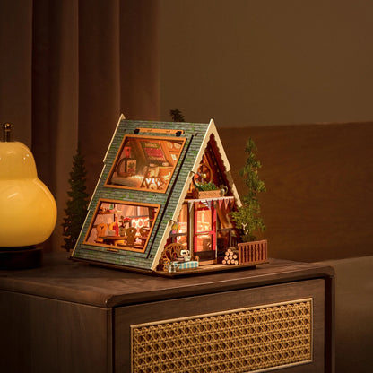Rolife A-Frame Cabin DIY Miniature House Kit