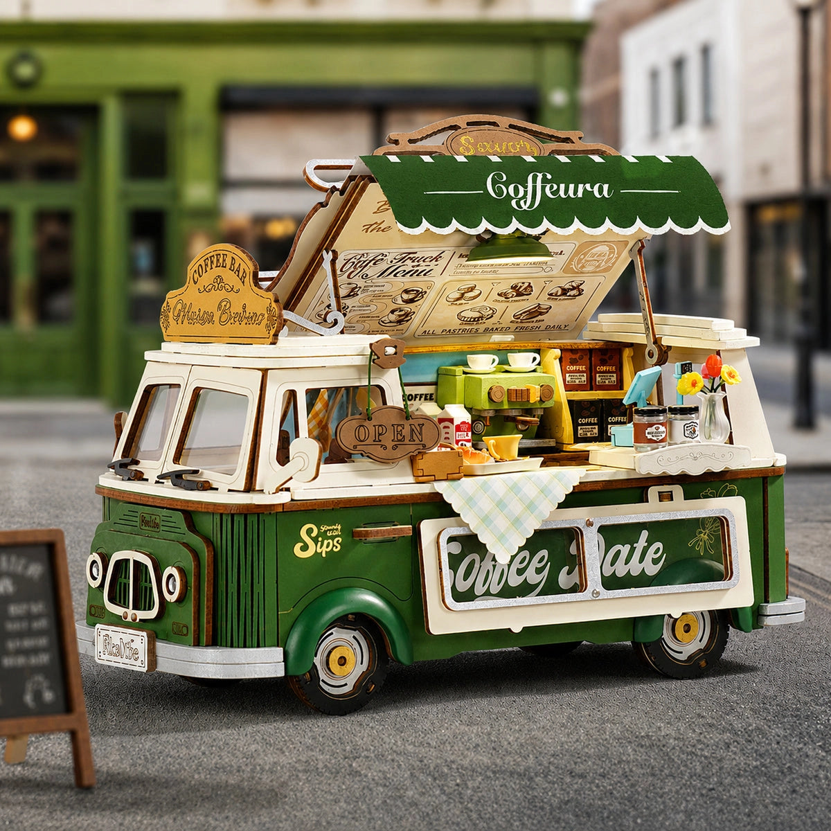 Rolife Leo's Coffee Truck DIY Miniature Kit