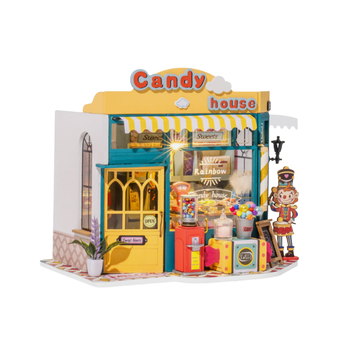 Rolife Rainbow Candy House DIY Miniature House Kit
