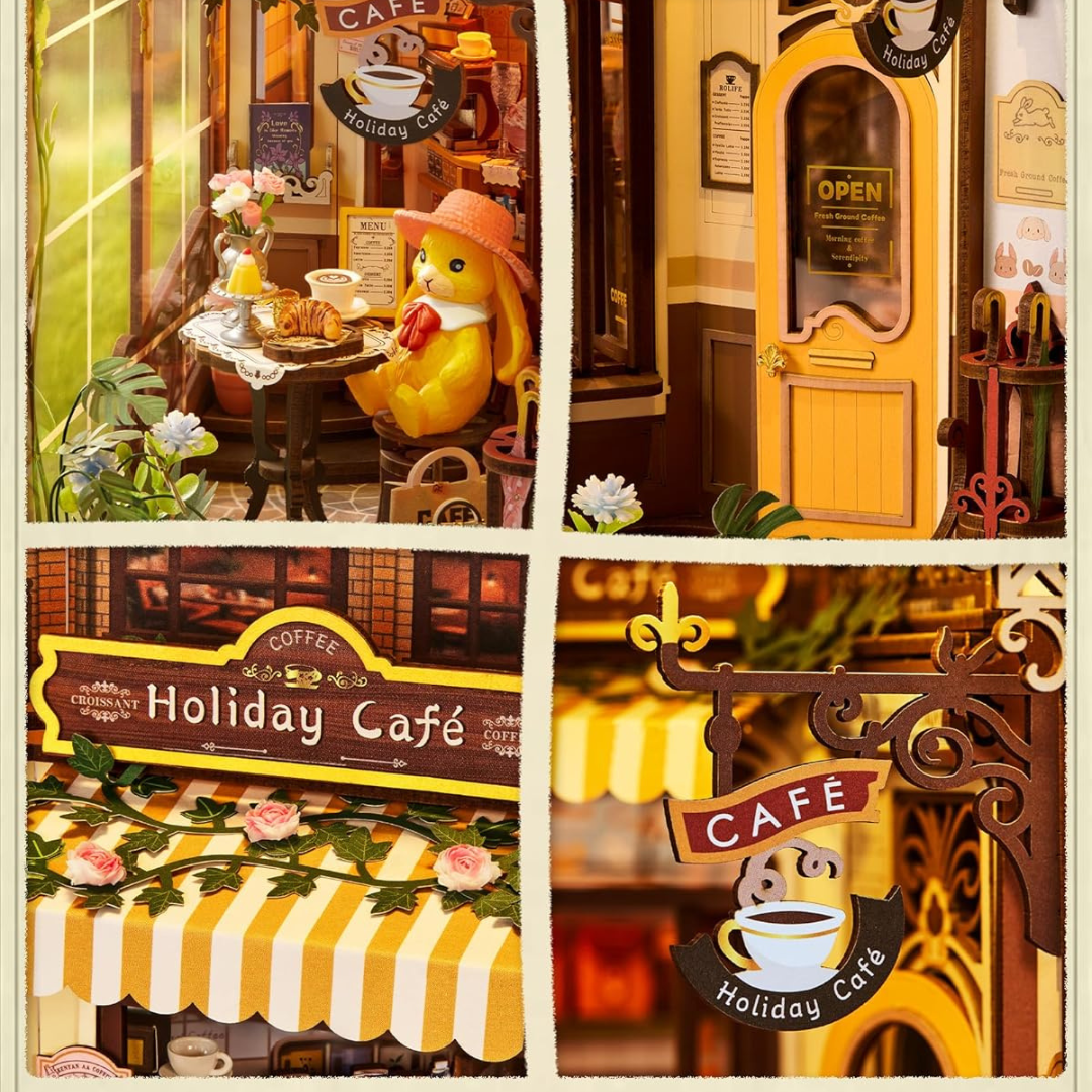 Rolife Holiday Cafe Book Nook