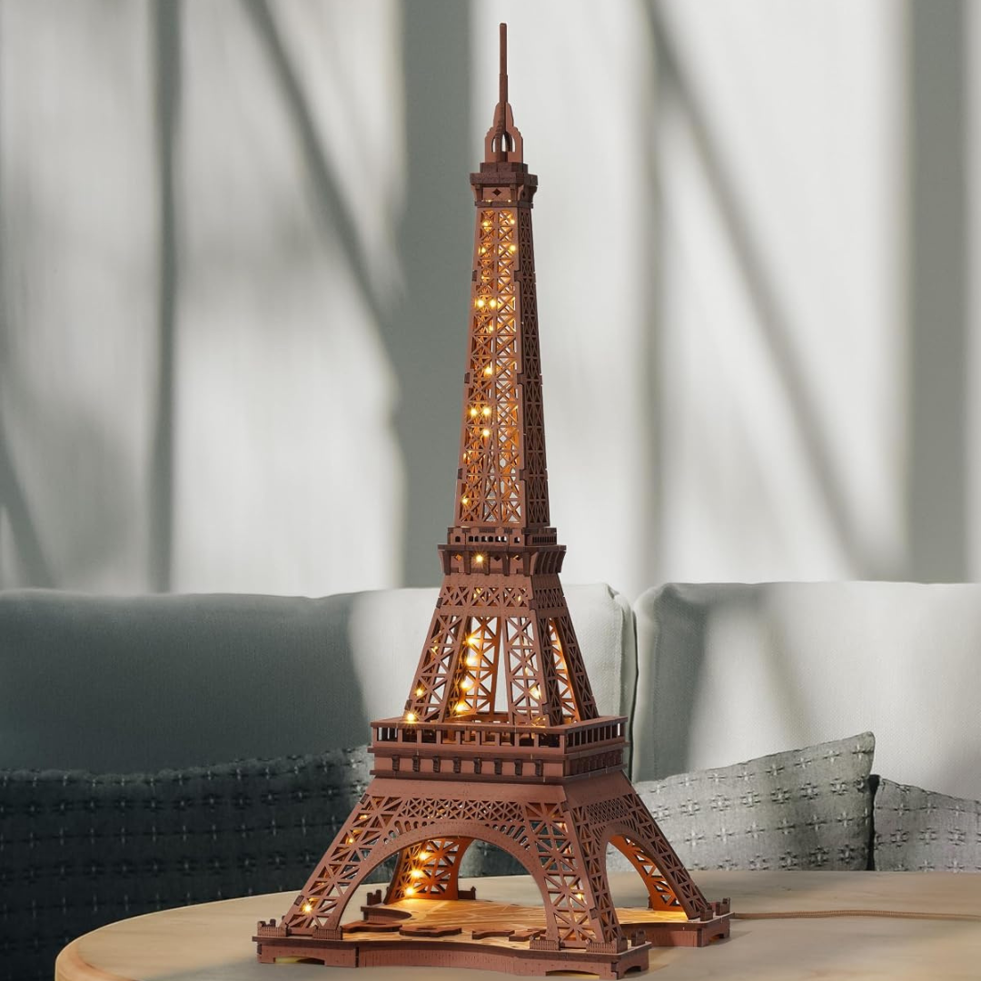 Rolife Night of the Eiffel Tower Wooden Model