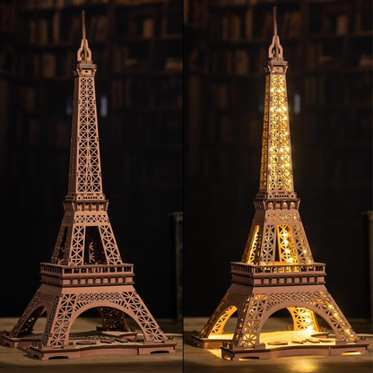 Rolife Night of the Eiffel Tower Wooden Model