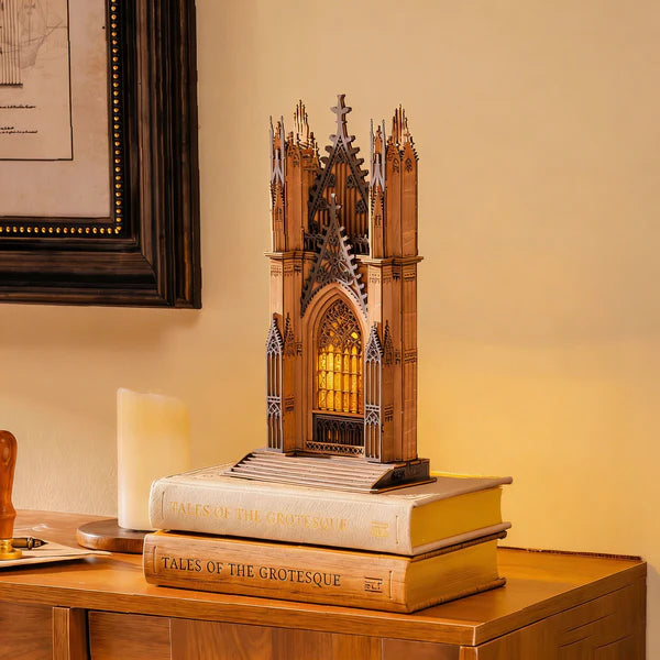 Rolife Twin-Tower Cathedral DIY Miniature House Kit