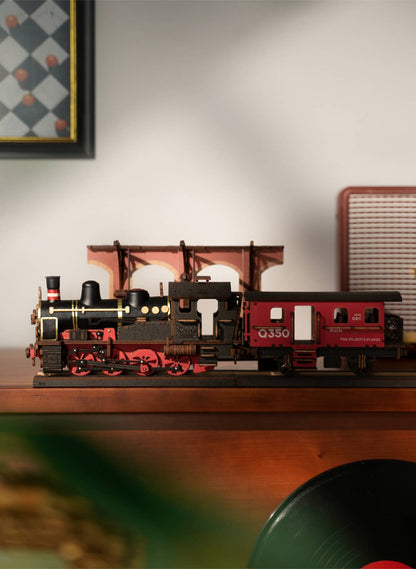 Rolife Steam Journey Train Wooden Model Kit