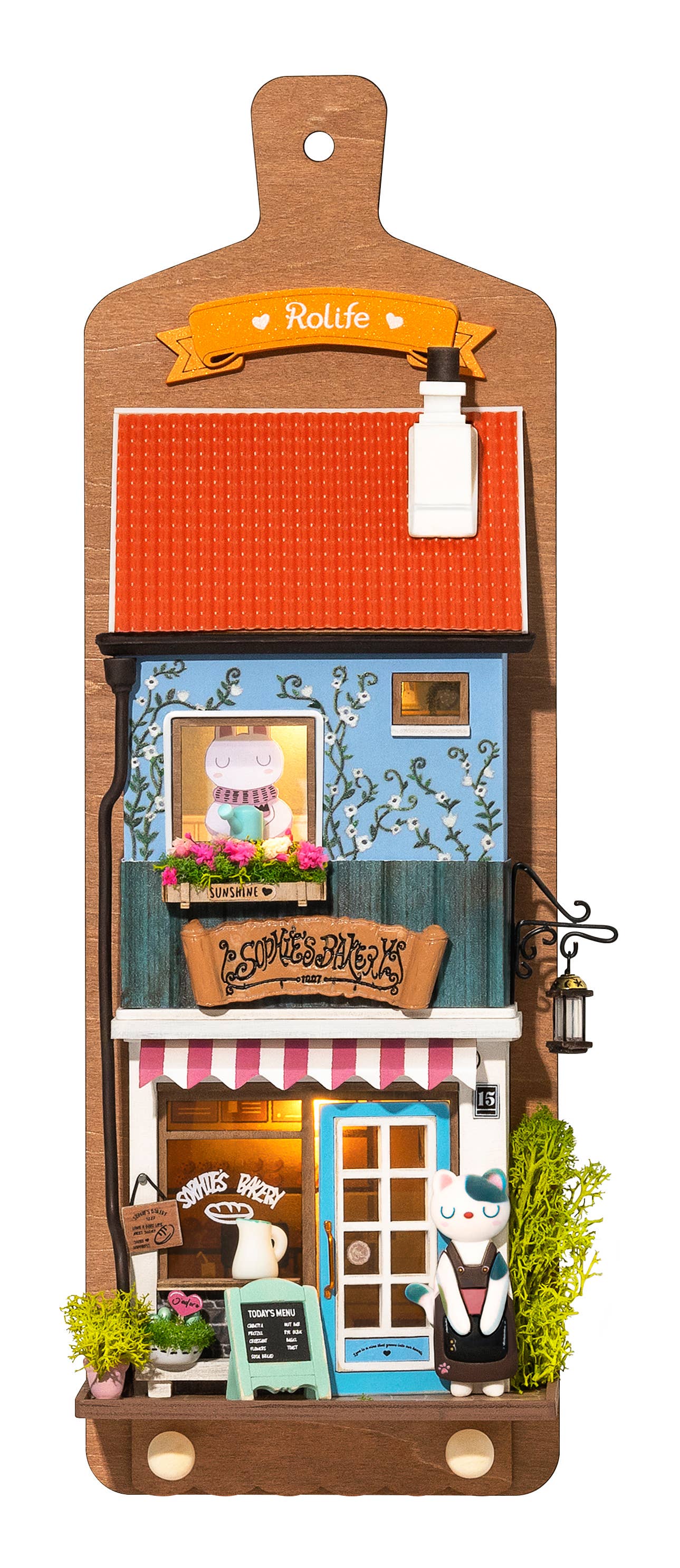 Rolife Animal Bakery House Wall-Hanging DIY Kit