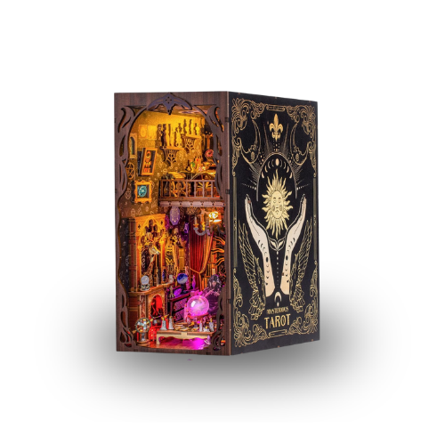 Mysterious Tarot — DIY Book Nook Kit with LED Light & Dust Cover
